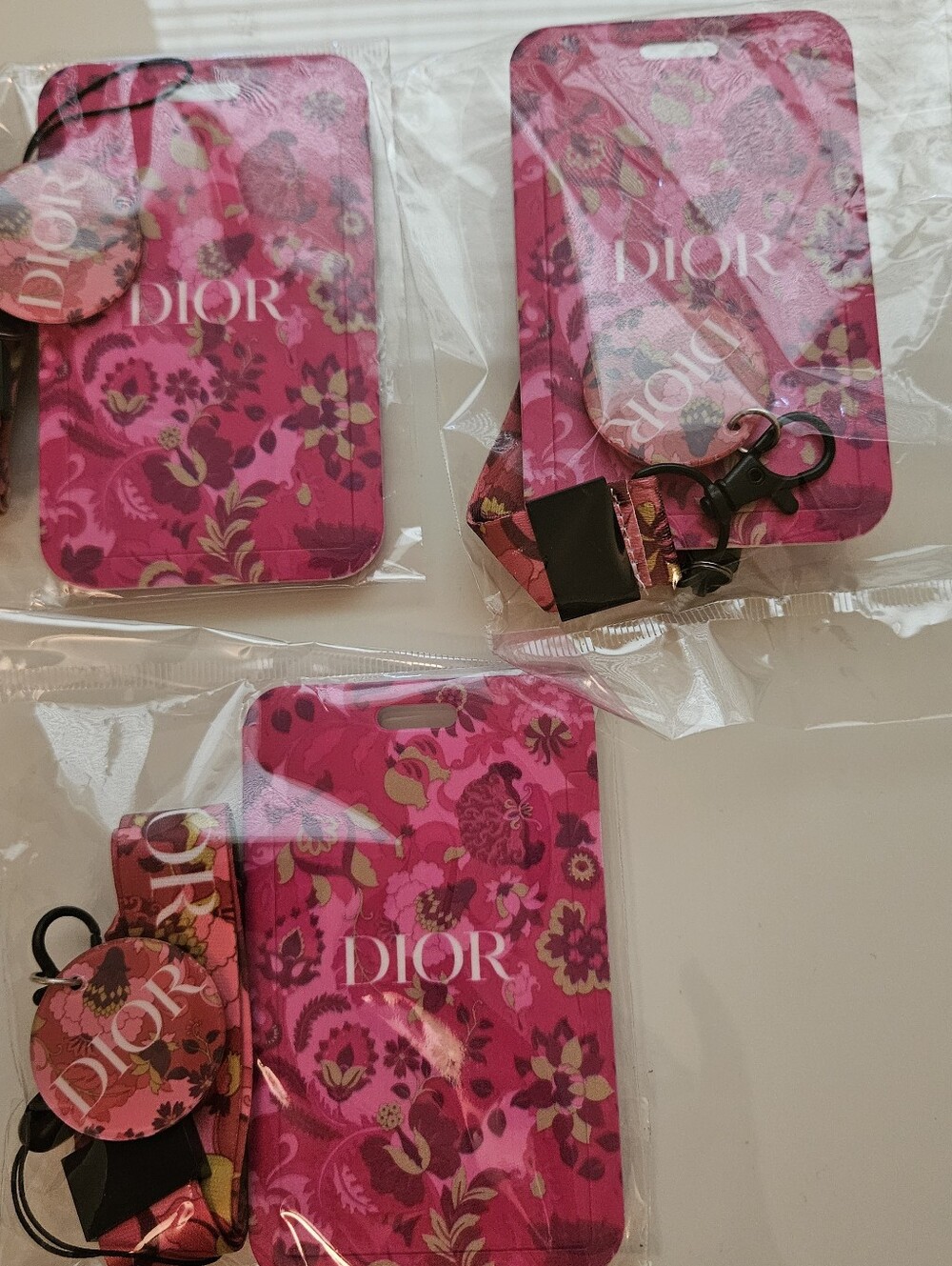 New LOT OF 3 Fashion Lanyards With Logo